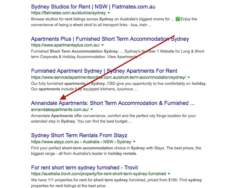 seo case study annandale apartments